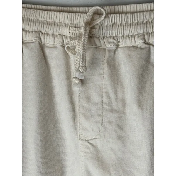 Faherty Arlie Day Pants Women‎ XS Ivory Organic Cotton Linen Drawstring Coastal - Image 8