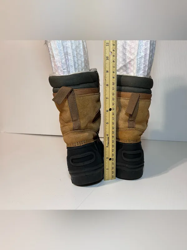 Lands End brown leather winter snow boots size 7 M - Image 5