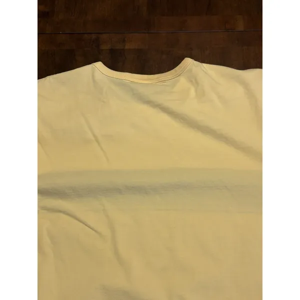 Old Navy Yellow Stripe Graphic T Shirt Mens XL Short Sleeve Cotton Casual Retro - Image 5