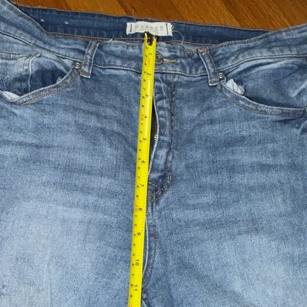 Harper High Rise Distressed Blue Jeans - Image 4