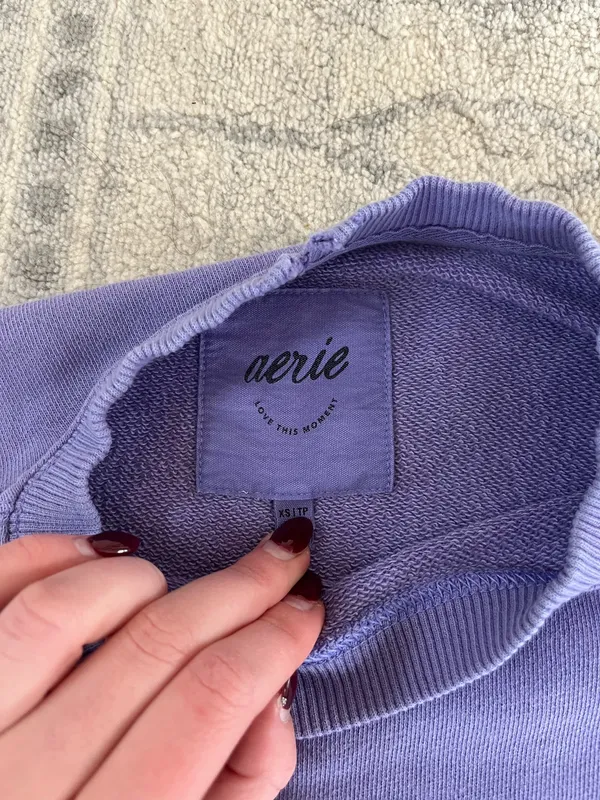 Aerie Crewneck Sweatshirt Oversized - Image 4