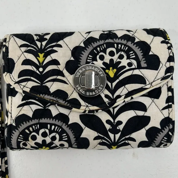 Vera Bradley Fanfare Your Turn Lock Smartphone Wristlet Wallet Quilted 13945-156 - Image 3