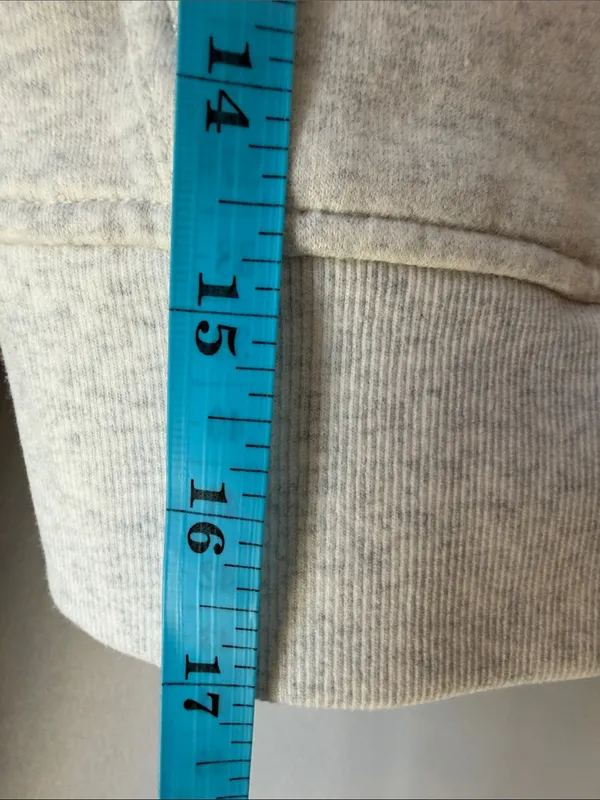 Athleta Forever Fleece Full Zip Sweatshirt Fog Grey Heather - Image 7