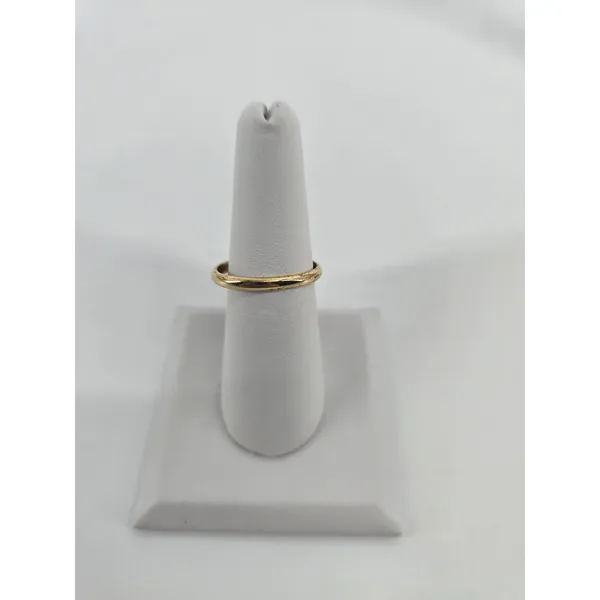 Unbranded Ring Womens 8.25 Vintage Cocktail Blue Faux Cats Eye Gold Tone EUC - Image 3