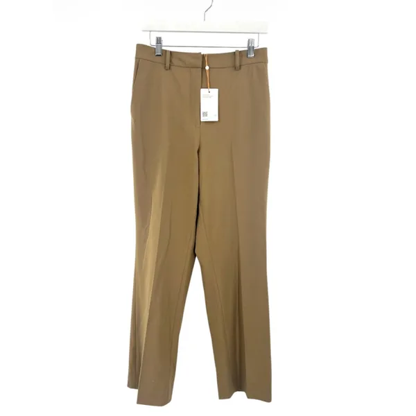 NWT‎ Quince Italian Wool Straight Leg Pants Sahara Camel Sz 8 - Image 4