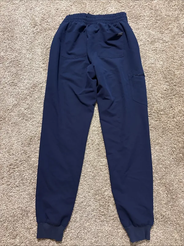 Figs Women’s Navy Blue Zamora Jogger Scrub Pants Small Tall - Image 6