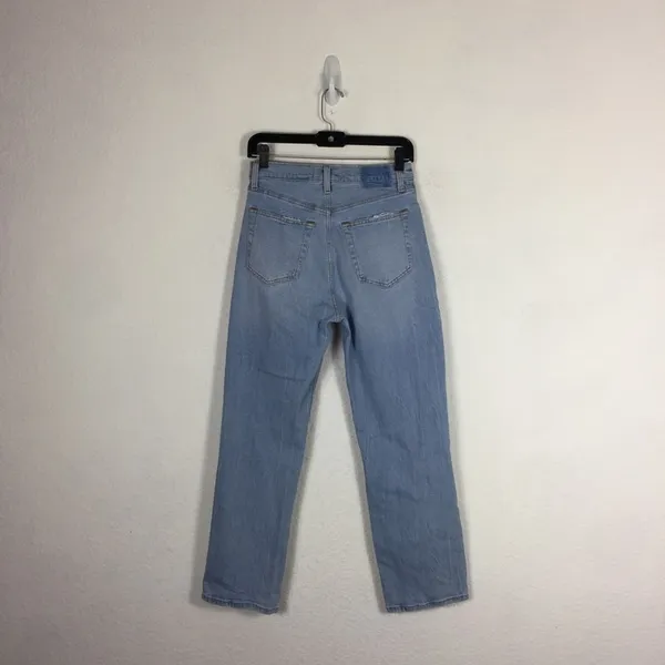 Abercrombie & Fitch Ultra High Rise Ankle Straight Distressed Jeans Size 27/4 - Image 15