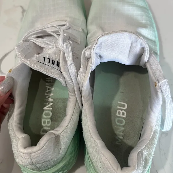 NOBULL Ripstop Runner White Teal Ombre Running Workout Shoes Women’s Size 9 - Image 8