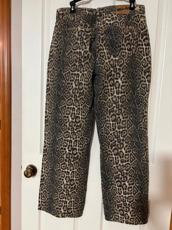 White Fox leopard jeans - Image 3