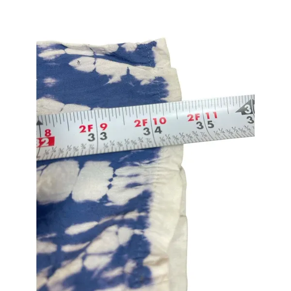 Darah Dahl Women’s Tie Dye Pants Blue White Boho Lounge Casual Lightweight M - Image 8