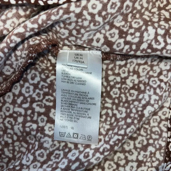 Urban Outfitters Brown and White Mini Dress - Image 7