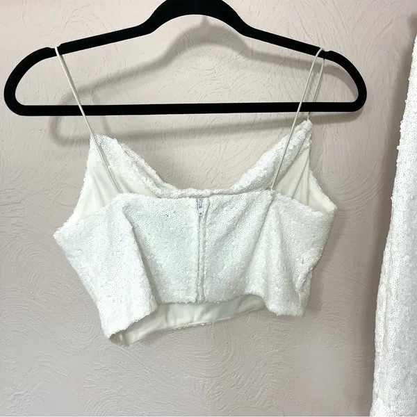 B. Smart White Sequin Ensemble - Image 4