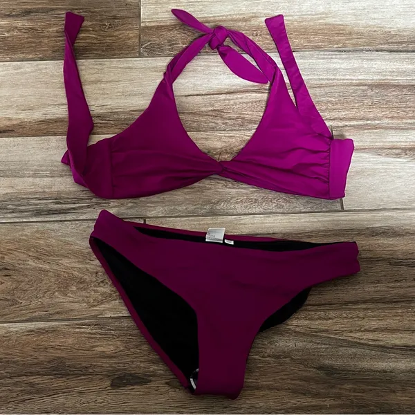 L space purple swimsuit - Image 3