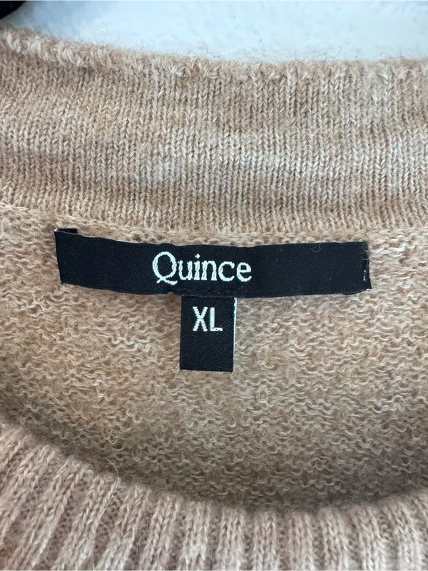 Quince Tan/Light Brown Crewneck Wool Sweater - Image 6