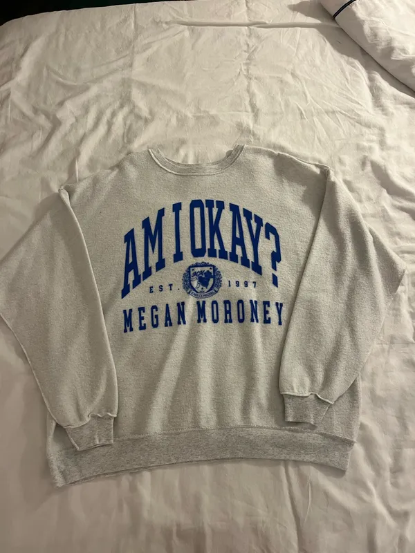 Meghan Maroney ‘Am I okay’ pullover Gray Size XL - Image 2