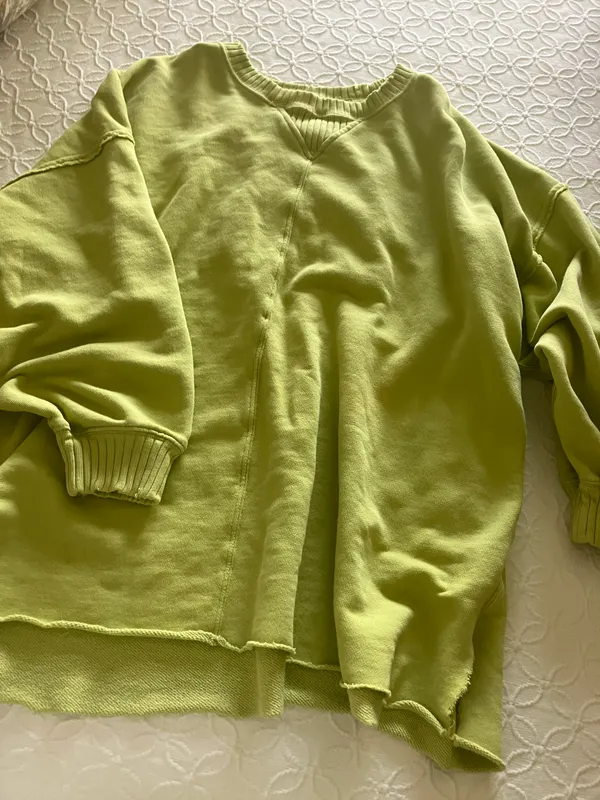 Aerie Distressed Oversized Crewneck - Image 2