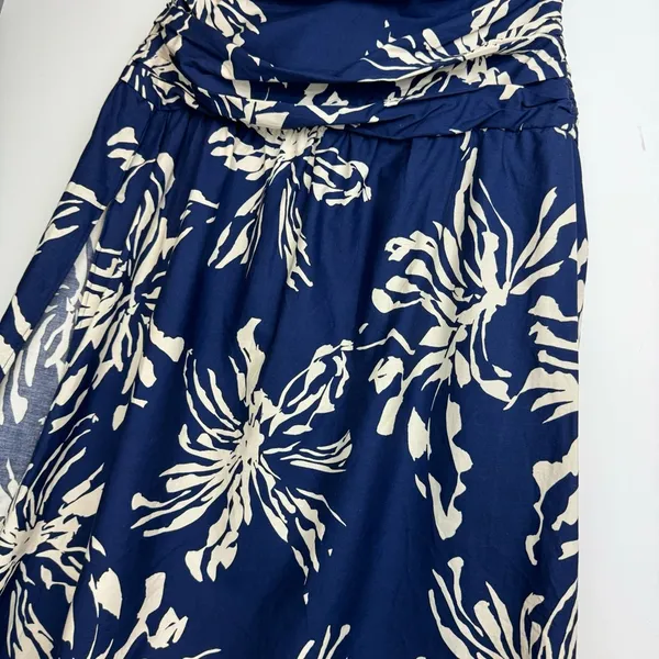NWT ZARA Floral Tropical Printed Midi Skirt Sz Small Pleated Side Slit - Image 11