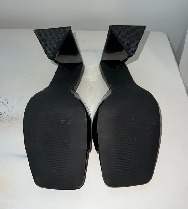 Black Block Heels Size 8.5 - Image 5