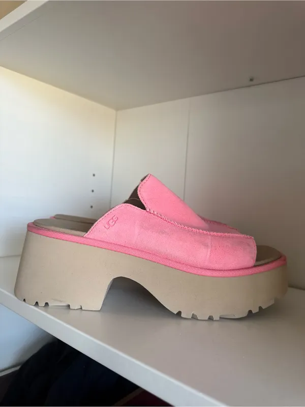 UGG Women's New Heights Platform Slide Sandal In Tropical Pink - Image 2