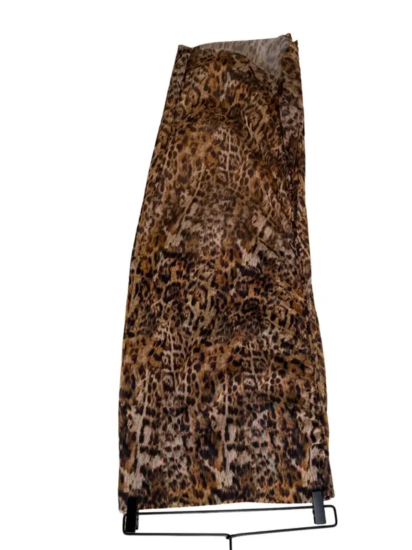 AllSaints Nora Leopard Print Mesh Midi Skirt NWT Size 6 - Image 4