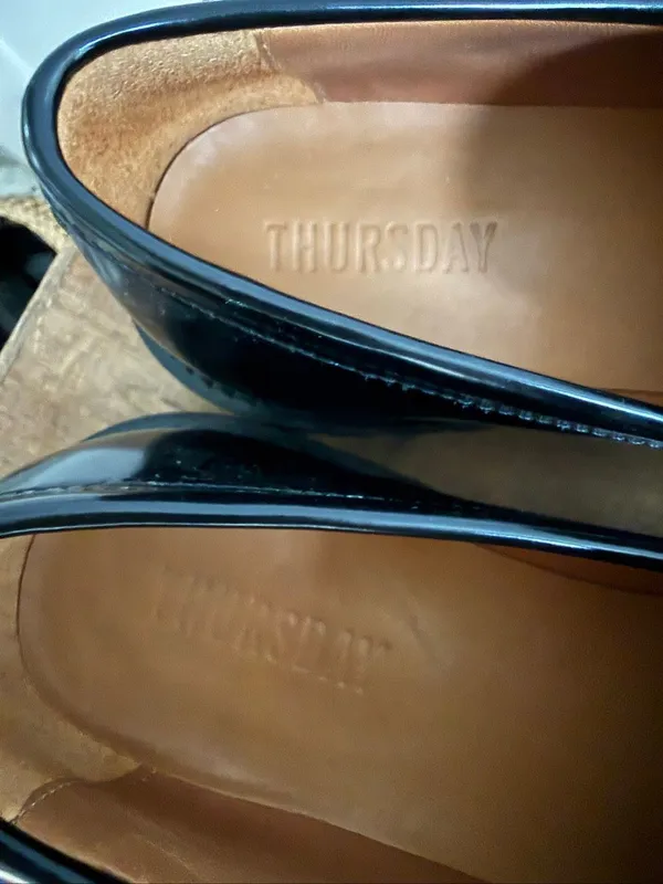 Thursday Boot Co Penny Lug Sole Loafer Leather Black $148 8.5 - Image 5