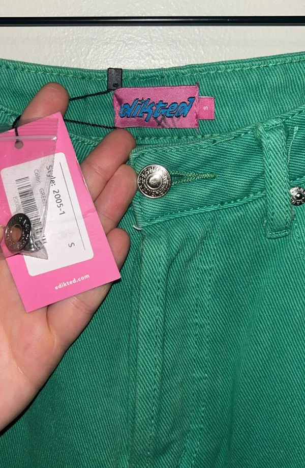 Edikted Green Jeans - Image 3