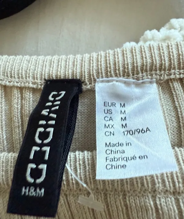 NWOT H&M cream mini dress - Image 3