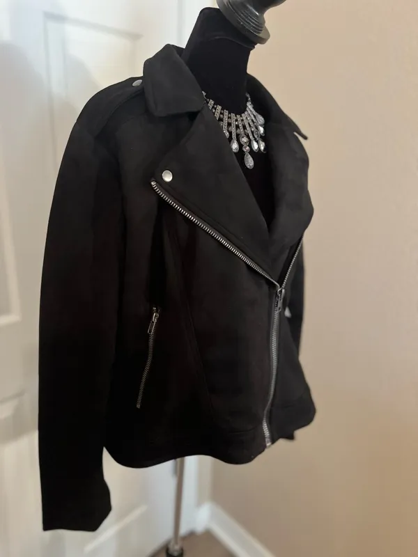 Philosophy Black biker fall jacket - Image 7