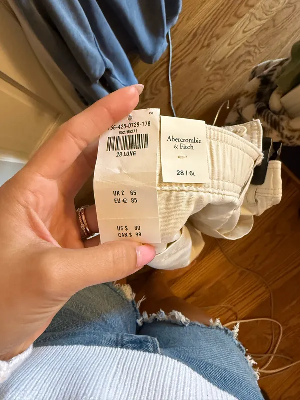 Abercrombie High-Rise Cargo Relaxed Pants - Image 6