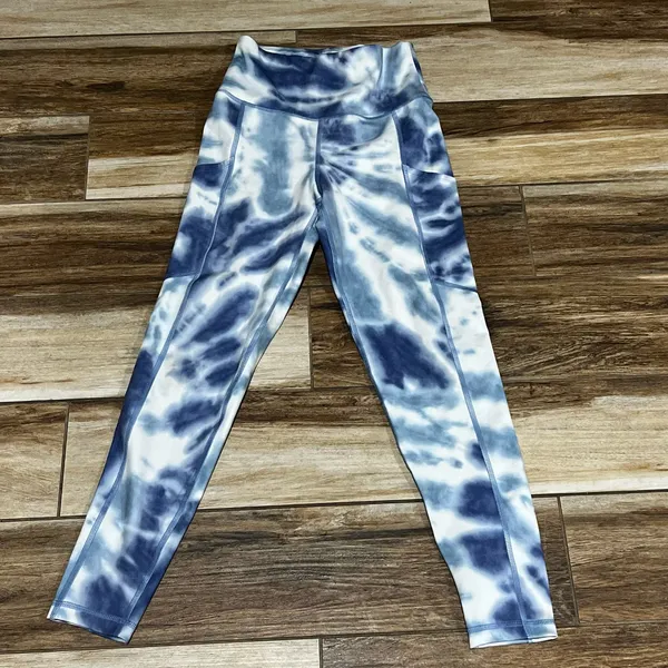 American Eagle blue tye dye leggings - Image 2