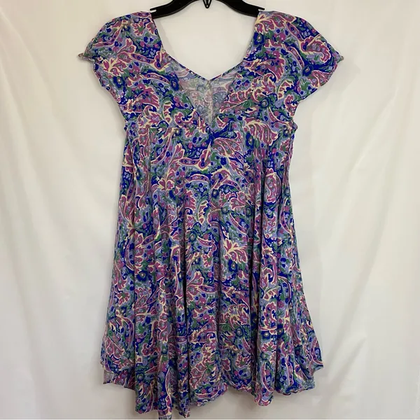 Matilda Jane Adventure Begins In The Maze Trapeze Top Women's Size‎ Small Floral - Image 5