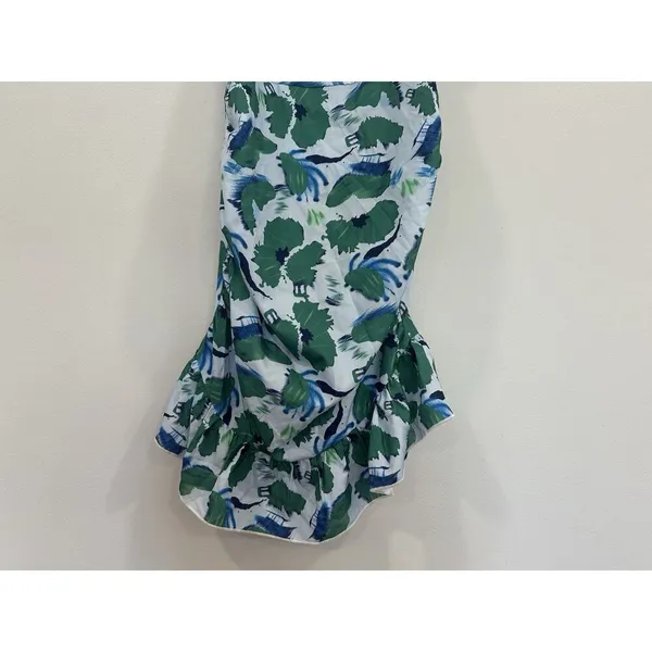 Cider Floral Multicolor Blue Green Dress Tie Strap Small S NEW - Image 2