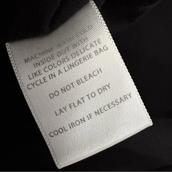Cuyana Crewneck‎ T Shirt black 100% Pima Cotton Rolled Short Sleeve Size Medium - Image 7