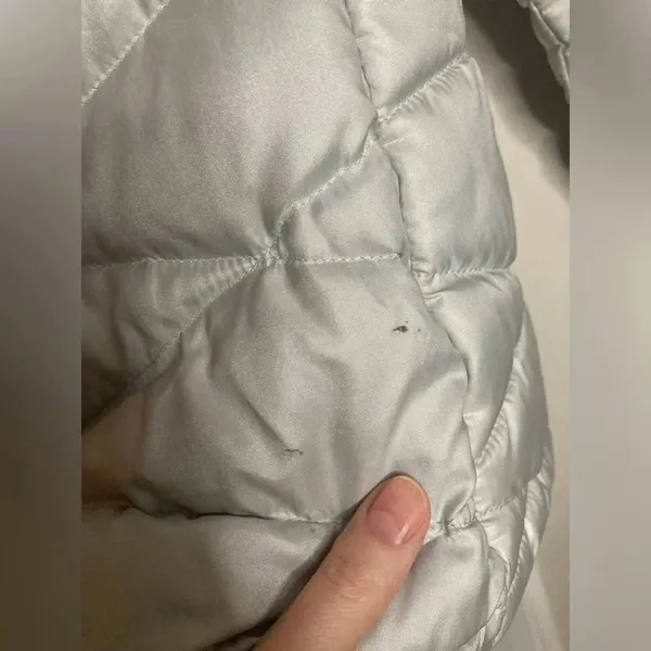 The North Face Silver Gray Down Puffer Coat Winter Jacket Small - Image 7