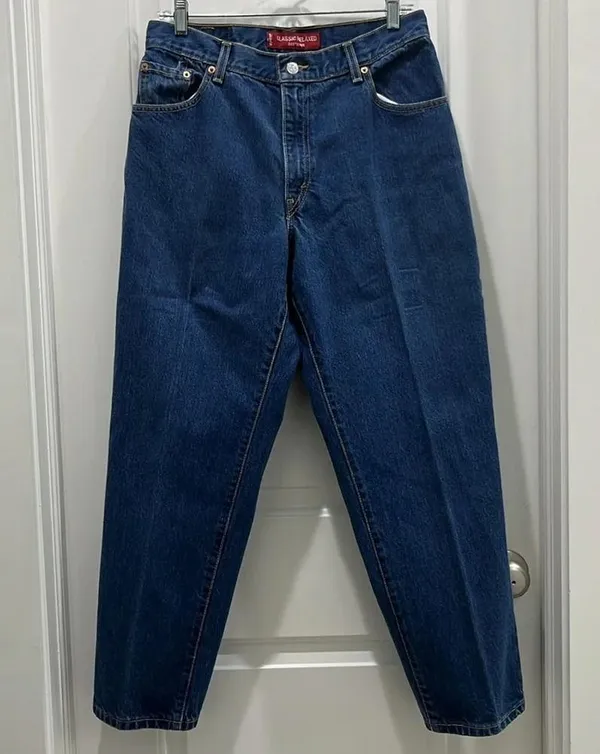 Levi’s Y2K Classic Relaxed Tapered Leg 550 Jeans Sz 12 MIS S - Image 6