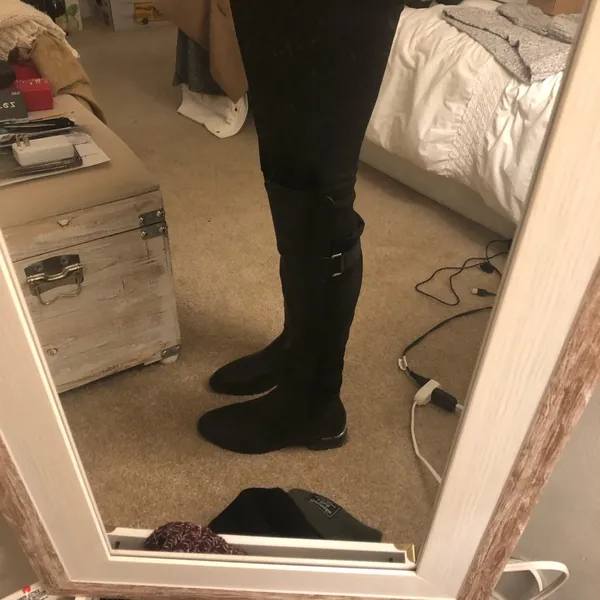 Call It Spring Knee High Black Boots - Image 2