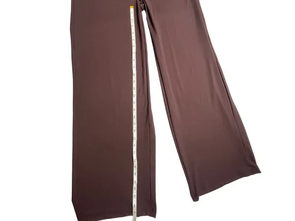 Brown Wide Leg Yoga Lounge Pants Size L - Image 7