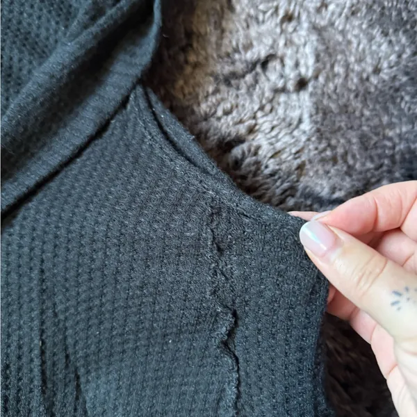 We The Free Black Textured Knit Top - Image 5