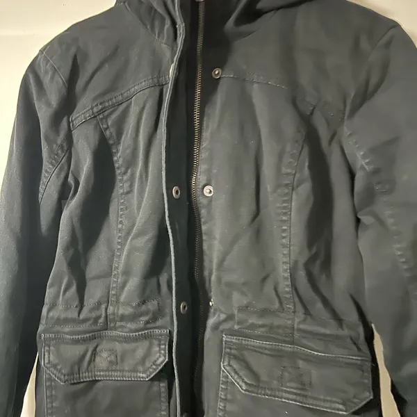 Hollister dark navy Jacket with Logo Patch - Image 4