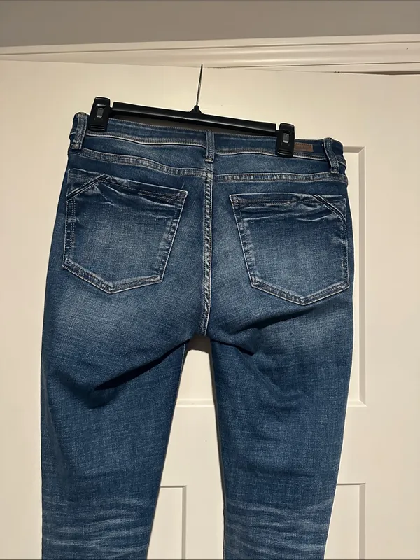 Buckle Black Slim Fit Dark Blue Stretch Jeans - Image 5