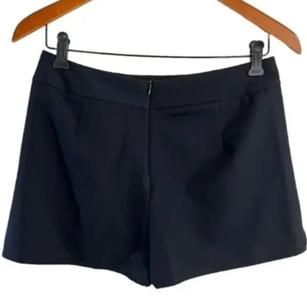 Aqua Black Asymmetrical Skort. Mini Skirt with Shorts. Side Pockets Size Small - Image 2