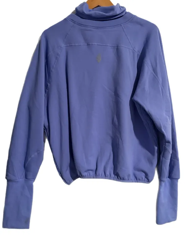FREE PEOPLE MOVEMENT Keepin Cozy Run Crew Pullover / Bluebell / Large - Like New - Image 6