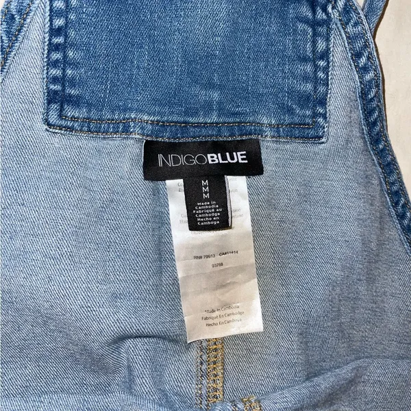 Indigo Blue Size Medium Blue Maternity Light Wash Denim Apparel - Image 7
