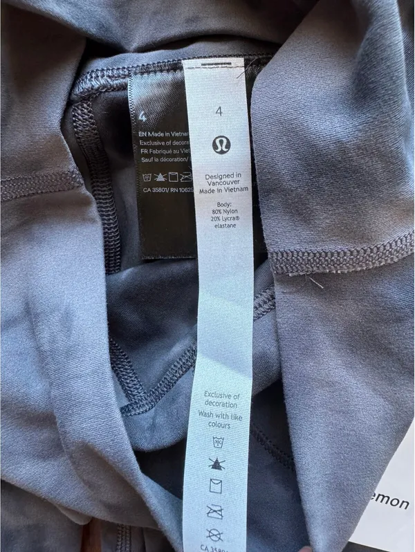 Lululemon Align High Rise 25” Diamond Dye Graphite Grey Size 4 NWT - Image 6