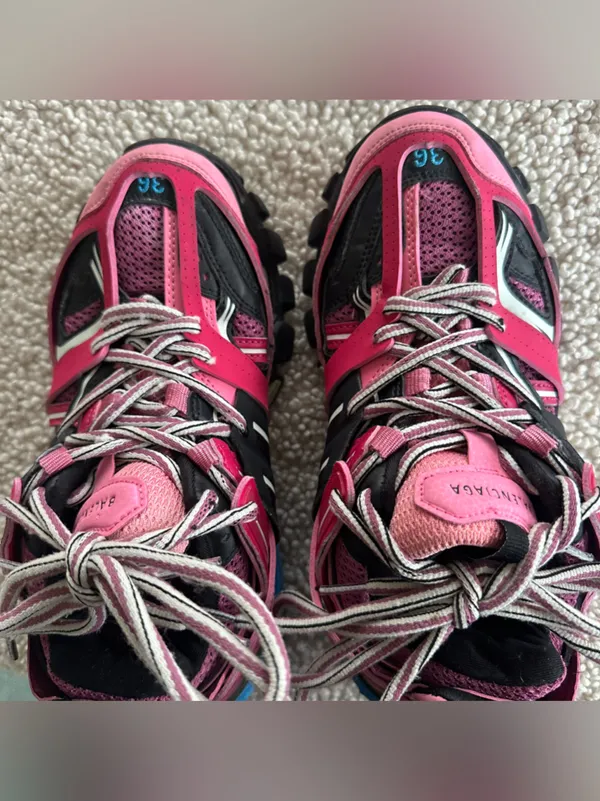 Balenciaga Track Sneakers Pink Black Blue 36 6 - Image 7