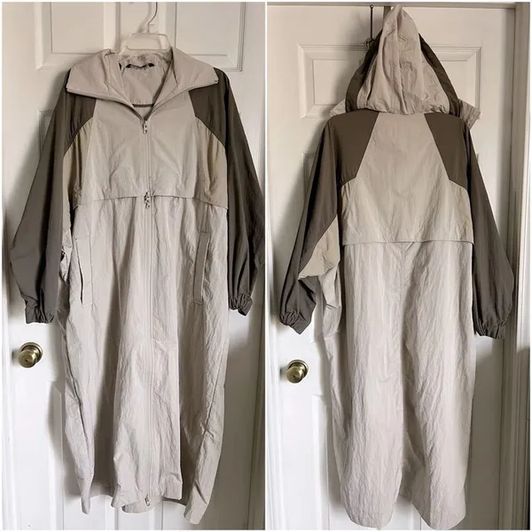 Zara 2 in 1 Parachute Jacket convertible full length coat rain waterproof - Image 5