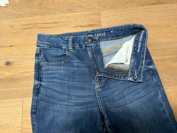 American Eagle Size 8 long curvy hi rise jegging skinny jeans - Image 7
