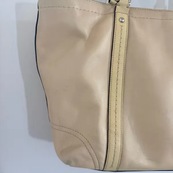 Coach Tan Leather Tote with Double Straps - Image 13