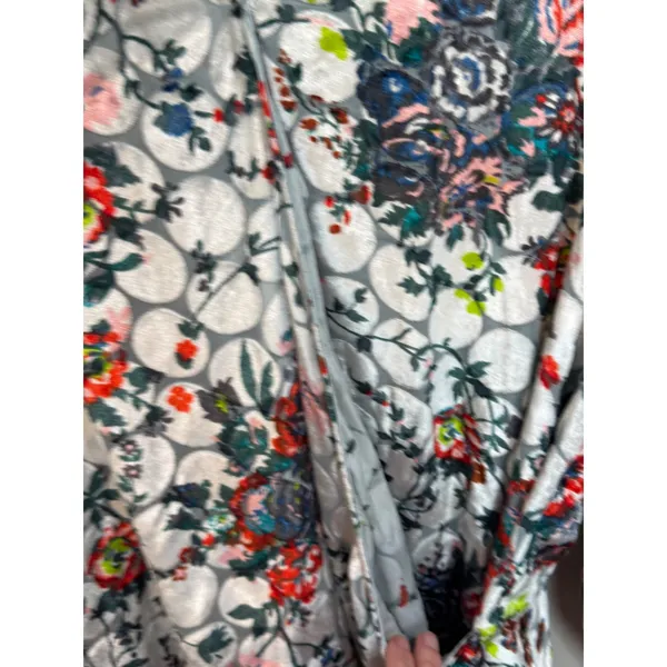 Maeve Anthropologie Umi Wrap Top Burnout Velvet Floral Multicolor Size XL - Image 5
