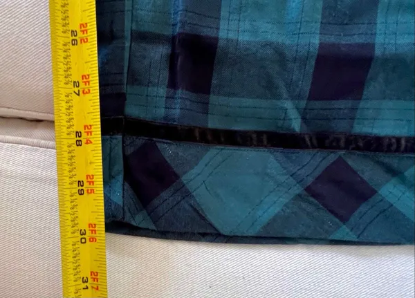 Victorias Secret Pink Pajamas Sz M Flannel Forrest Green Black Plaid Cotton NWT - Image 9